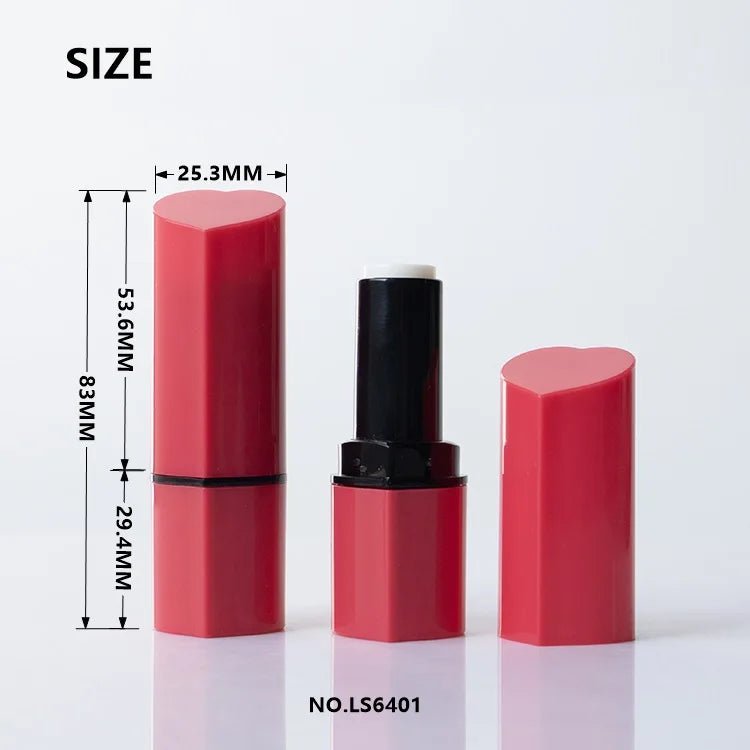 Cute Heart Shaped Lipstick Case | Luxury Promotional Cosmetic Packaging - Lipstick