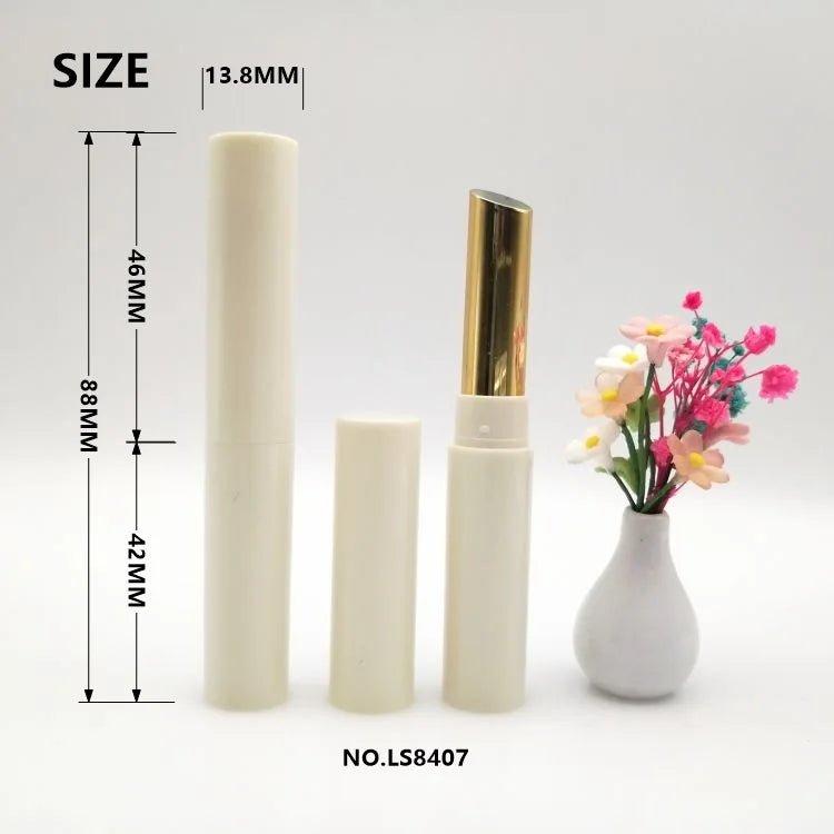 Luxury Slim 2g Tall Round Lipstick Tube Container for Makeup Lines - Lipstick