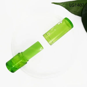 Crystal Clear Round Lipstick Tube Container for Color Cosmetics - Lipstick