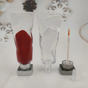 Custom 4ml Clear Ice Appearance AS Plastic Eyeliner Tube Empty Cosmetic Packaging Container