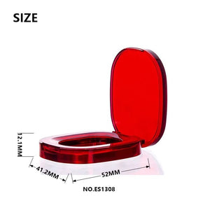 Oval Clear AS Eyeshadow Compact | Slim Plastic Makeup Palette - Compacts & Palettes
