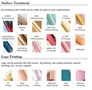 Custom 5ml Unique Shape ABS Plastic Lip Gloss Tube Empty Container For Cosmetic Packaging