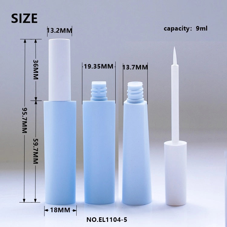 9ml Modular Geometric Faceted Empty Liquid Tube for Eyeliner and Lash Serums & Dual styling options