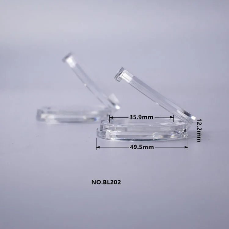 Luxury Transparent Refillable Palette | Custom Eyeshadow Case with Mirror - Compacts & Palettes