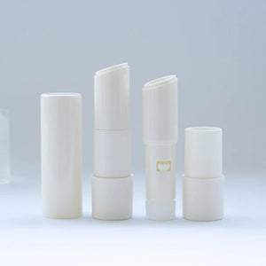 Classic White Round Lipstick Tube Container for Private Label Cosmetics - Lipstick