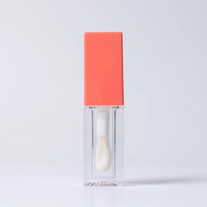 Custom 5ml Unique Shape ABS Plastic Lip Gloss Tube Empty Container With Big Applicator