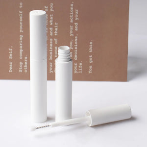 Custom Color Round 5ml Empty Mascara Tube Matte Black White ABS Cosmetic Packaging Wholesale