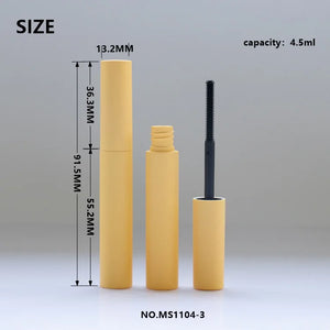 Custom Color Round 5ml Empty Mascara Tube Matte Black White ABS Cosmetic Packaging Wholesale