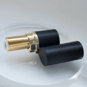 Unique Irregular Shaped Black Lipstick Tube Container for Premium Cosmetics - Lipstick