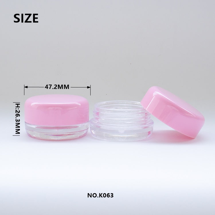 10g Premium Heavy-Wall Acrylic Cosmetic Jar with Custom Logo Printing for Luxury Skin Care Brands