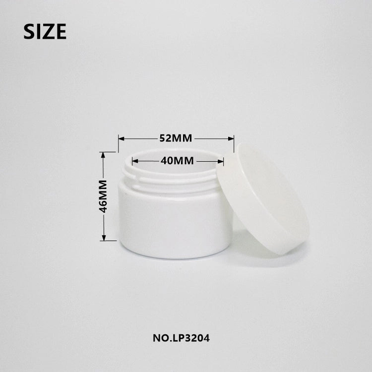 52mm Minimalist Pure White Opaque Empty Cream Jar for Clinical Skincare Packaging Wholesale