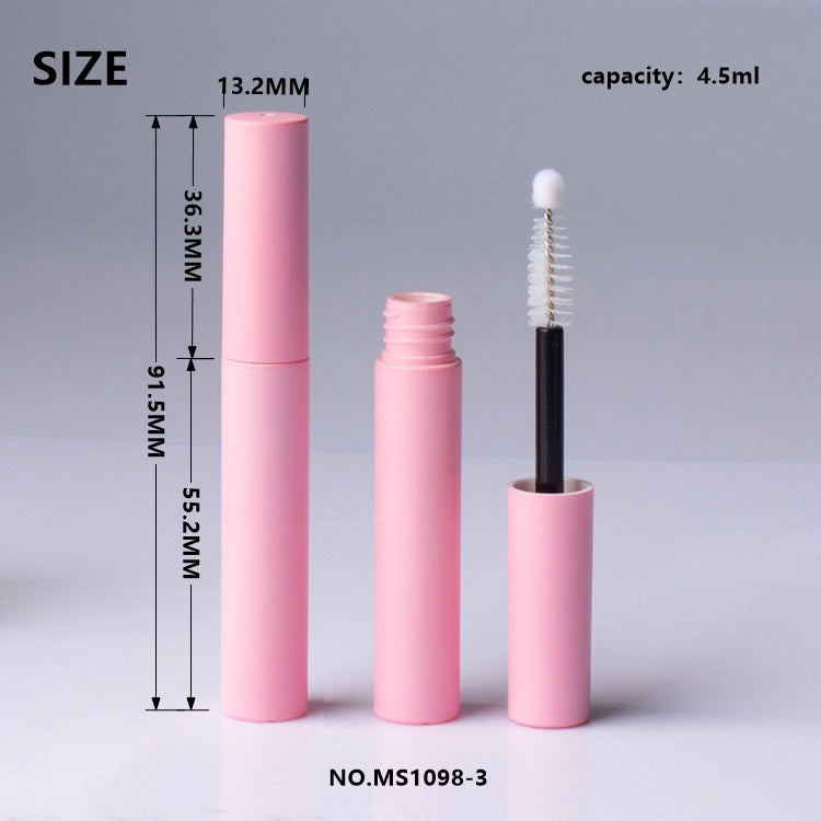 4.5ml Soft Pink Matte Serum Tube with Modular Applicator for Eyelash Growth and Brow Gel Packaging