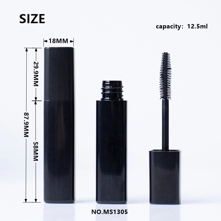 12.5ml High Capacity Square Mascara Tube with Micro-Rounded Edges, Professional EBM Packaging