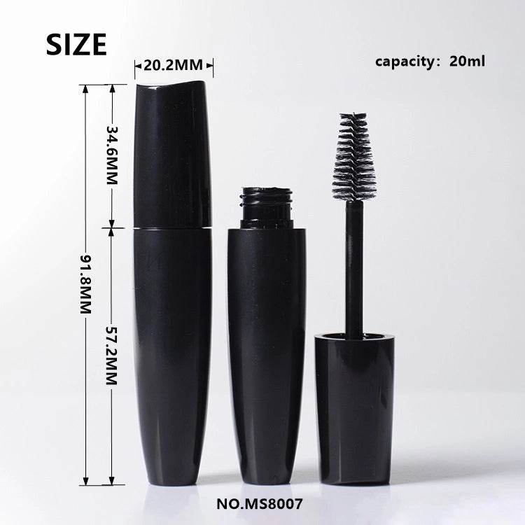 20ml Jumbo Mascara Tube with Fluid Olive Design and Asymmetric Slanted Cap for Hair and Lash Care