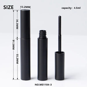 Custom Color Round 5ml Empty Mascara Tube Matte Black White ABS Cosmetic Packaging Wholesale