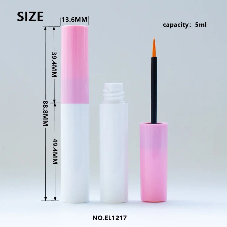 Custom 5ml Unique Shape ABS Plastic Eyeliner Tube Empty Cosmetic Packaging Container