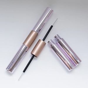 Dual Ended 2-in-1 Empty Mascara Tube Custom Color ABS PETG Cosmetic Packaging Wholesale