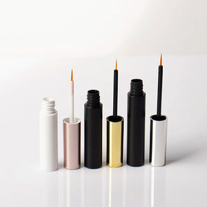 Custom Color Round 5ml Empty Mascara Tube Matte Black White ABS Cosmetic Packaging Wholesale