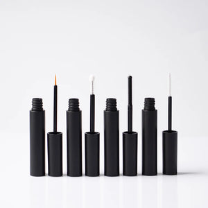 Custom Color Round 5ml Empty Mascara Tube Matte Black White ABS Cosmetic Packaging Wholesale