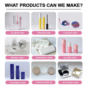 Custom 5.5ml Clear PETG Plastic Round Square Lip Gloss Tube Empty Cosmetic Container