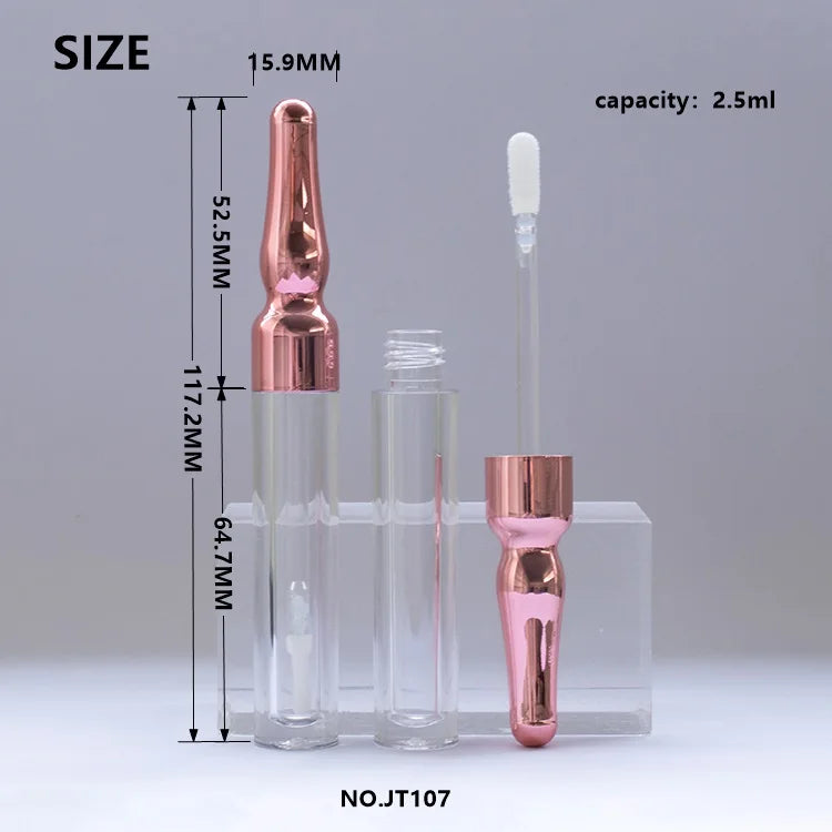 Premium Heavy Wall PETG Lip Gloss Tube | 2.5ml Custom Container