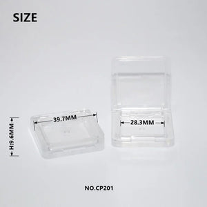 Ultra - Slim Square Cosmetic Compact | Recyclable PS Single Pan Case - Compacts & Palettes