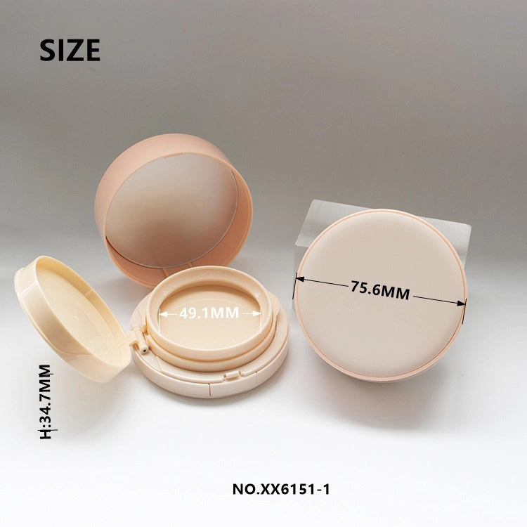 75.6mm Nude Pink Empty Cushion Foundation Case for Premium Clean Beauty Cosmetics Wholesale