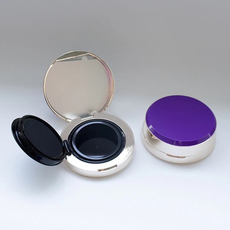 81mm Premium Empty Cushion Foundation Case | Luxury Metallic