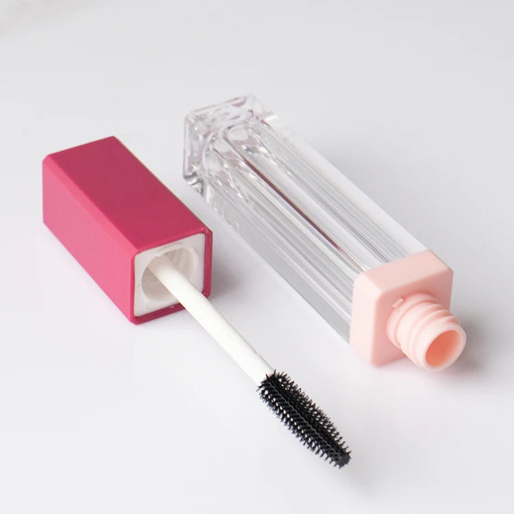 New Square 6.5ml Empty Mascara Tube ABS Plastic Custom Cosmetic Packaging Wholesale