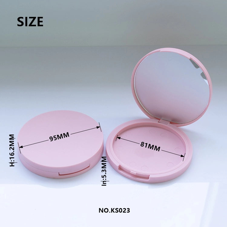 20g Ultra-Slim Large Round Empty Makeup Compact with Mirror for Body Bronzers｜Customizable