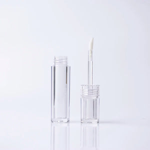 Clear Round Lip Gloss Tube | 3.5ml Custom Wand Container
