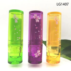 Crystal Clear Round Lipstick Tube Container for Color Cosmetics - Lipstick