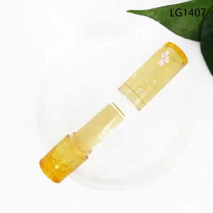 Crystal Clear Round Lipstick Tube Container for Color Cosmetics - Lipstick