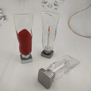 Custom 4ml Clear Ice Appearance AS Plastic Eyeliner Tube Empty Cosmetic Packaging Container
