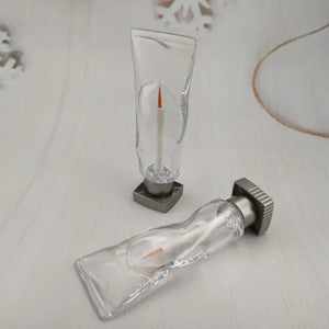 Custom 4ml Clear Ice Appearance AS Plastic Eyeliner Tube Empty Cosmetic Packaging Container