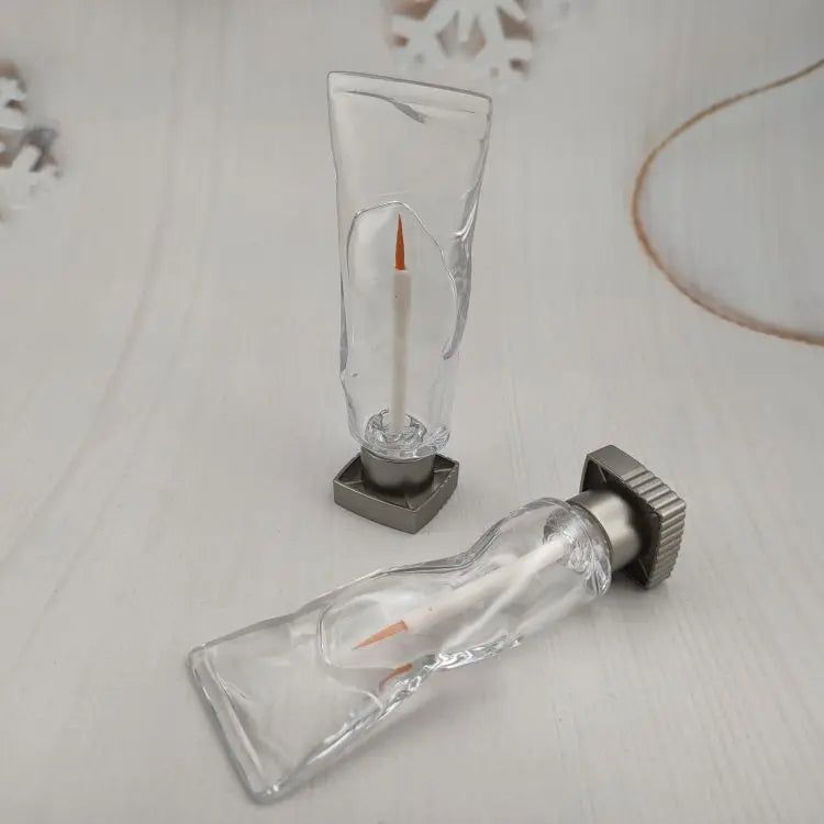 Custom 4ml Clear Ice Appearance AS Plastic Eyeliner Tube Empty Cosmetic Packaging Container