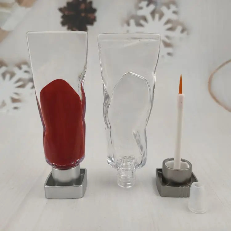 Custom 4ml Clear Ice Appearance AS Plastic Eyeliner Tube Empty Cosmetic Packaging Container