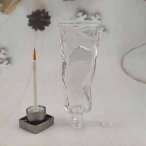 Custom 4ml Clear Ice Appearance AS Plastic Eyeliner Tube Empty Cosmetic Packaging Container