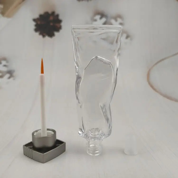 Custom 4ml Clear Ice Appearance AS Plastic Eyeliner Tube Empty Cosmetic Packaging Container
