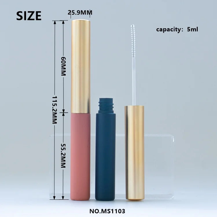 Custom Color 5ml Round Empty Mascara Tube ABS Plastic Cosmetic Packaging Wholesale