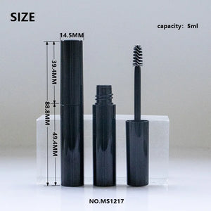 Premium 5ml Round PETG Empty Mascara Tube Custom Cosmetic Packaging Wholesale