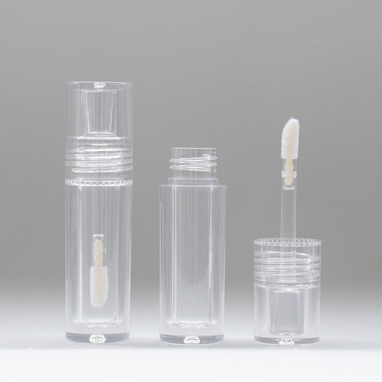 2.5ml Mini Clear Thick-Wall Empty Plastic Lip Gloss Tubes with Custom Logo for Private Label Brands