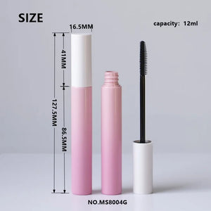 Gradient Pink 12ml Empty Mascara Tube Large Volume ABS Plastic Cosmetic Packaging Wholesale