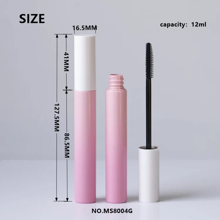 Gradient Pink 12ml Empty Mascara Tube Large Volume ABS Plastic Cosmetic Packaging Wholesale