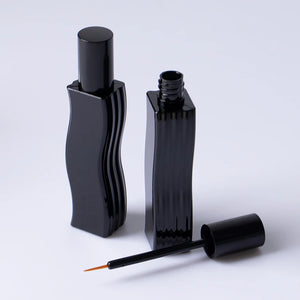 Custom 10.5ml Unique Wave Shape ABS Plastic Eyeliner Tube Empty Cosmetic Packaging