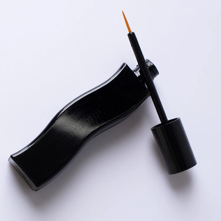 Custom 10.5ml Unique Wave Shape ABS Plastic Eyeliner Tube Empty Cosmetic Packaging