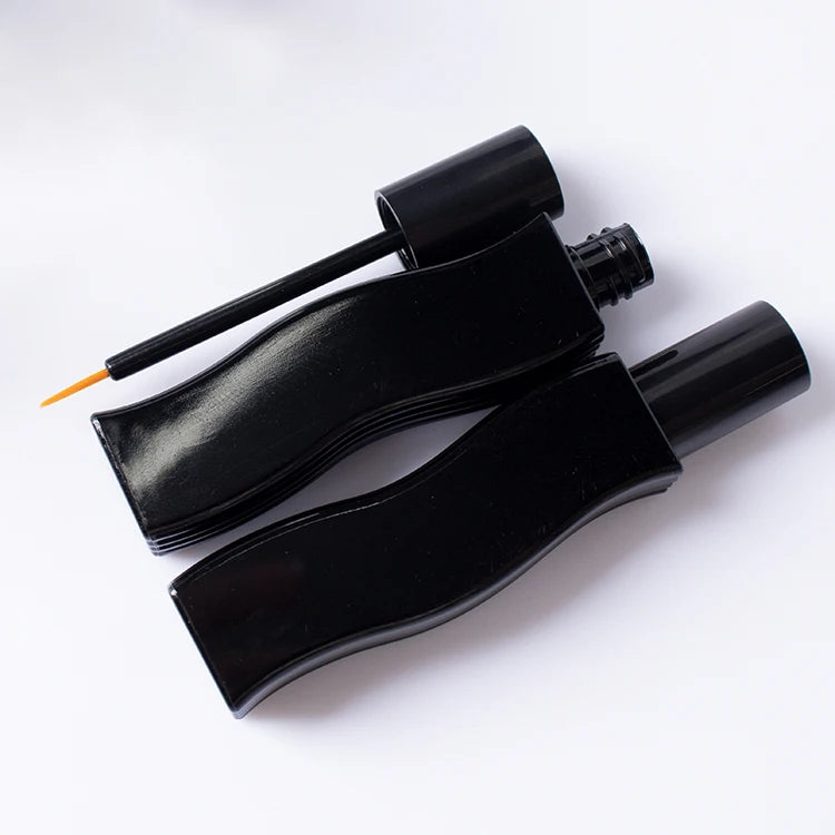 Custom 10.5ml Unique Wave Shape ABS Plastic Eyeliner Tube Empty Cosmetic Packaging