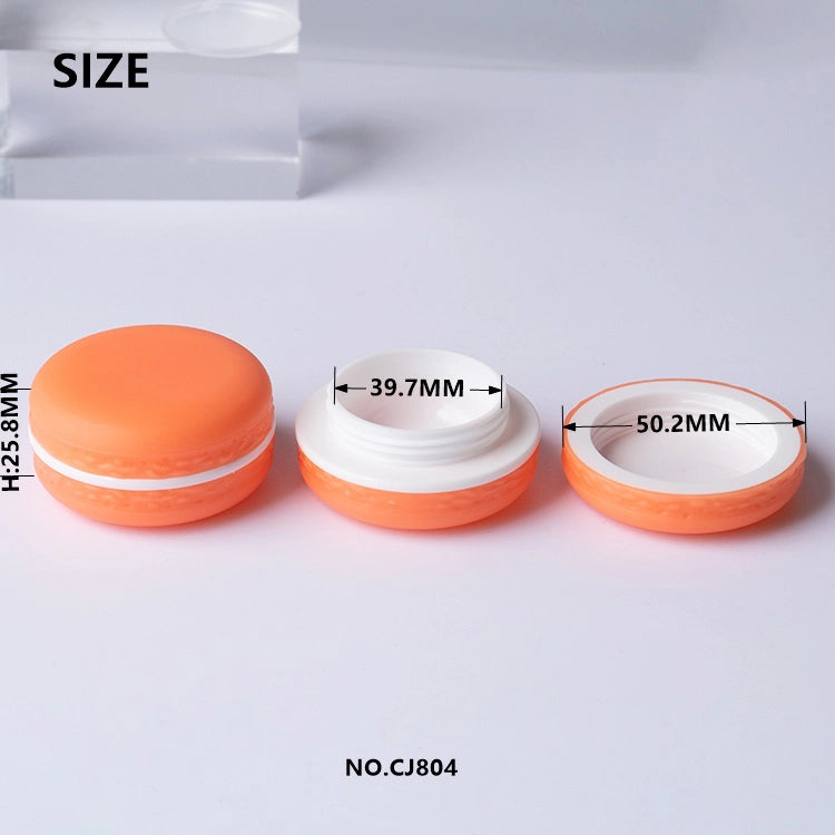 6克可客製化馬卡龍乳霜罐 - 霧面PP迷你化妝品容器，適用於潤唇膏及樣品批發