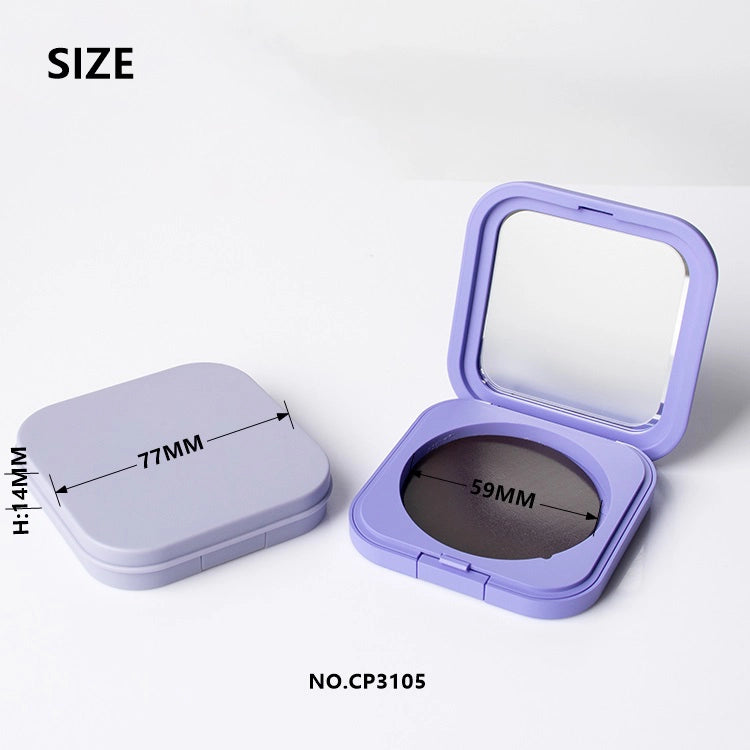 9-13g Slim Squircle Compact Case with Premium Magnetic Closure and High-Definition Glass Mirror