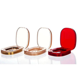 Oval Clear AS Eyeshadow Compact | Slim Plastic Makeup Palette - Compacts & Palettes